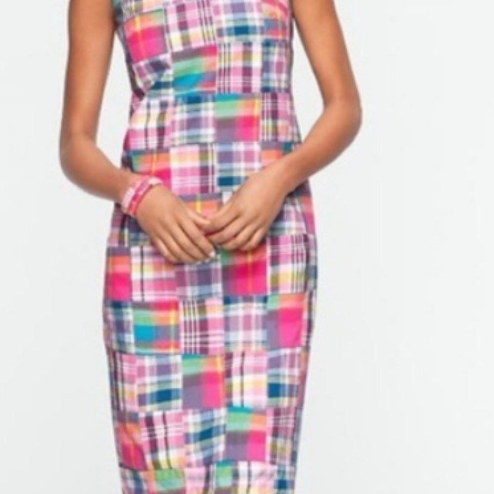NEW TALBOTS PATCHWORK DRESS SIZE 12
